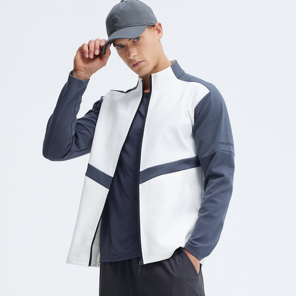 Mens Casual Sports 100%Polyester Jacket JK9859 print logo 1