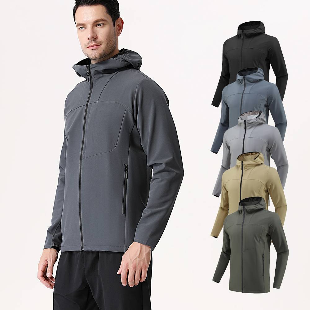 Mens Sports Activewear 90%Polyester   10%Spandex Jacket K861 print logo 9