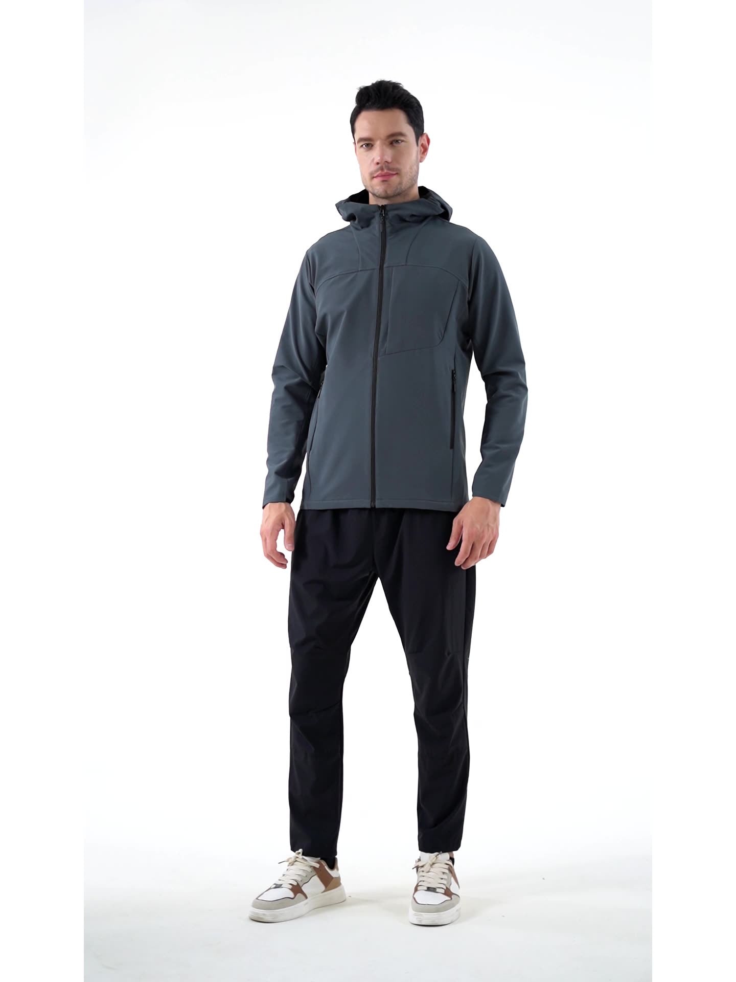 Mens Sports Activewear 90%Polyester   10%Spandex Jacket K861 print logo 8