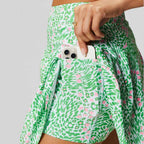 Womens Workout Training 90%Polyester 10%Spandex  Tennis Skirt KJ0312 print logo 13