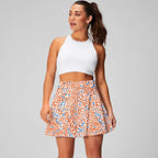 Womens Workout Training 90%Polyester 10%Spandex  Tennis Skirt KJ0312 print logo 15