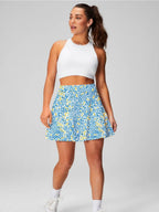 Womens Workout Training 90%Polyester 10%Spandex  Tennis Skirt KJ0312 print logo 22