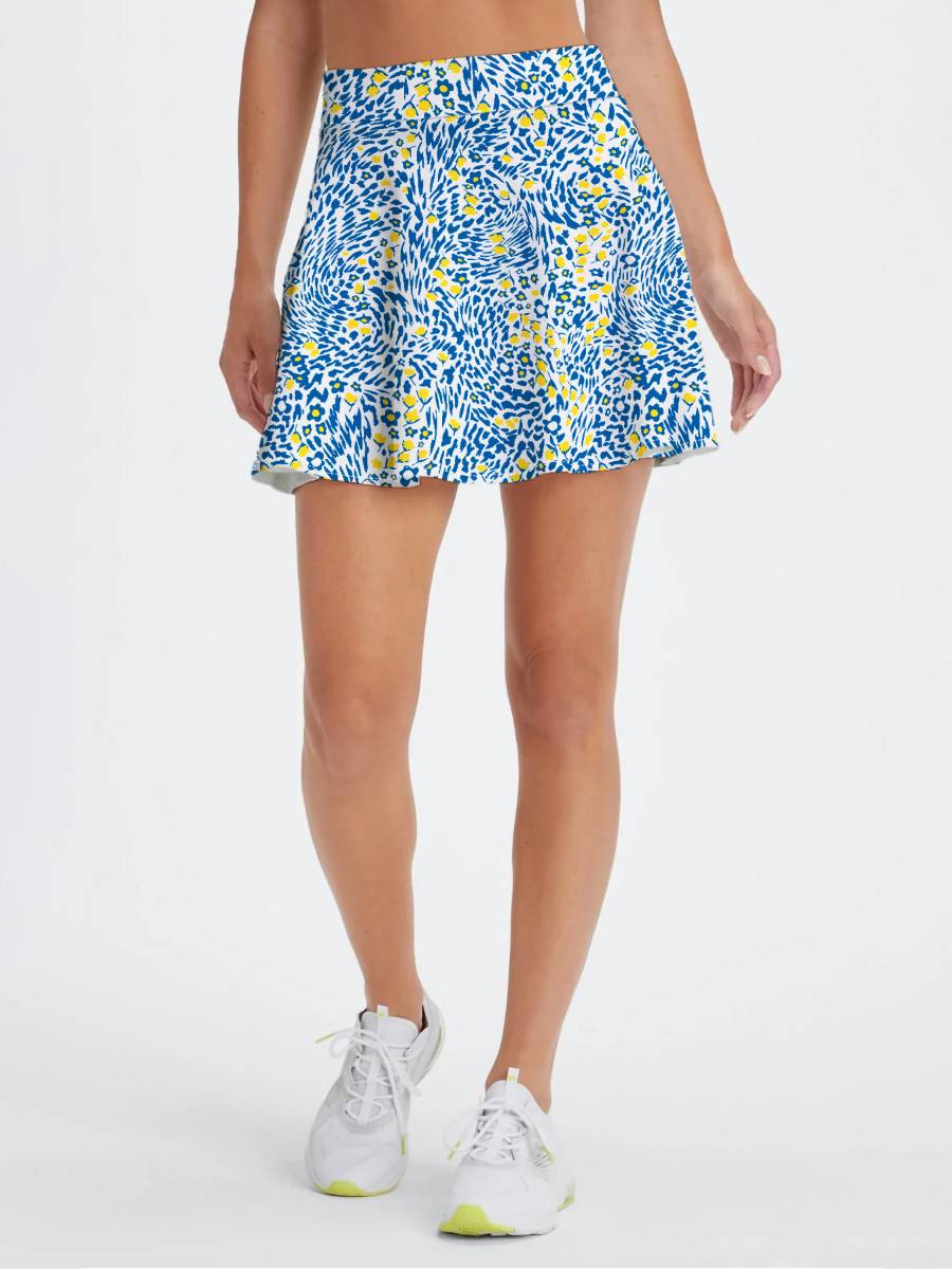 Womens Workout Training 90%Polyester 10%Spandex  Tennis Skirt KJ0312 print logo 23
