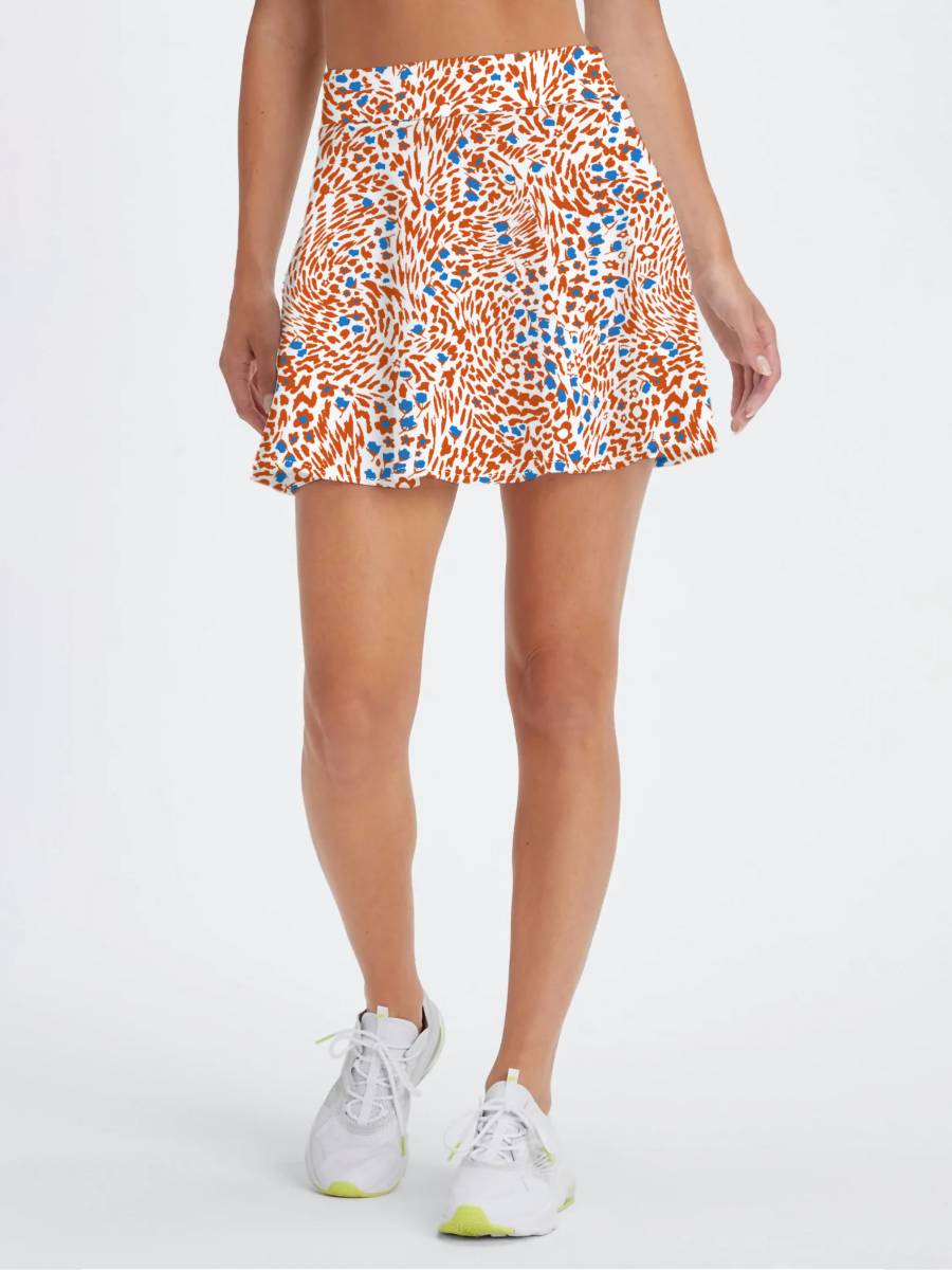 Womens Workout Training 90%Polyester 10%Spandex  Tennis Skirt KJ0312 print logo 30