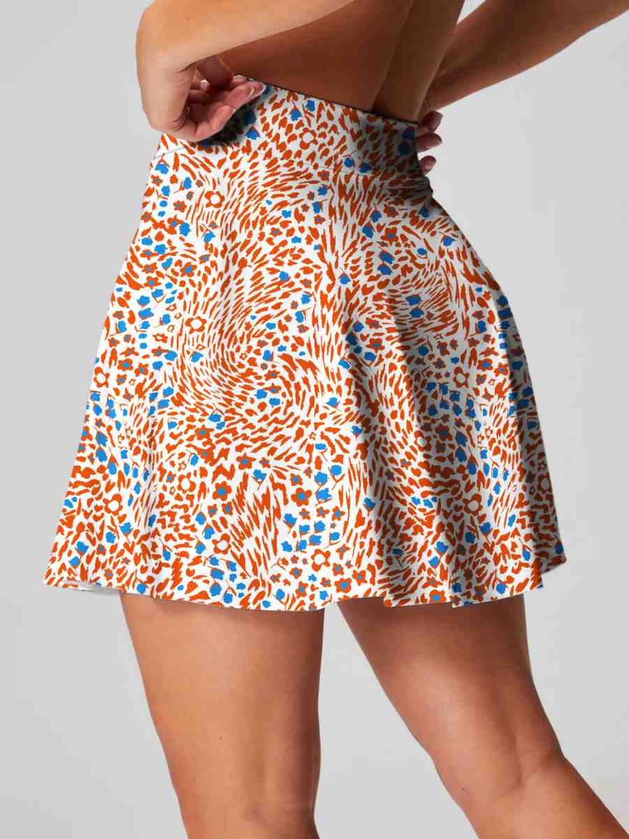 Womens Workout Training 90%Polyester 10%Spandex  Tennis Skirt KJ0312 print logo 32