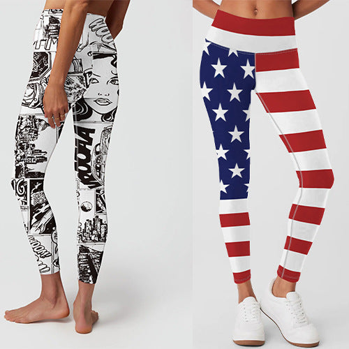 Womens Training Fitness 80%Nyolon 20%Spandex Leggings KJ0410 KJ0411 KJ0412  print logo 11