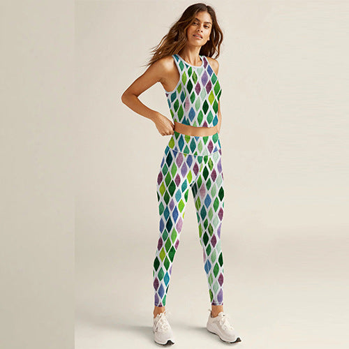 Womens Training Fitness 80%Nyolon 20%Spandex Leggings KJ0410 KJ0411 KJ0412  print logo 12