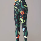 Womens Training Fitness 80%Nyolon 20%Spandex Leggings KJ0410 KJ0411 KJ0412  print logo 14