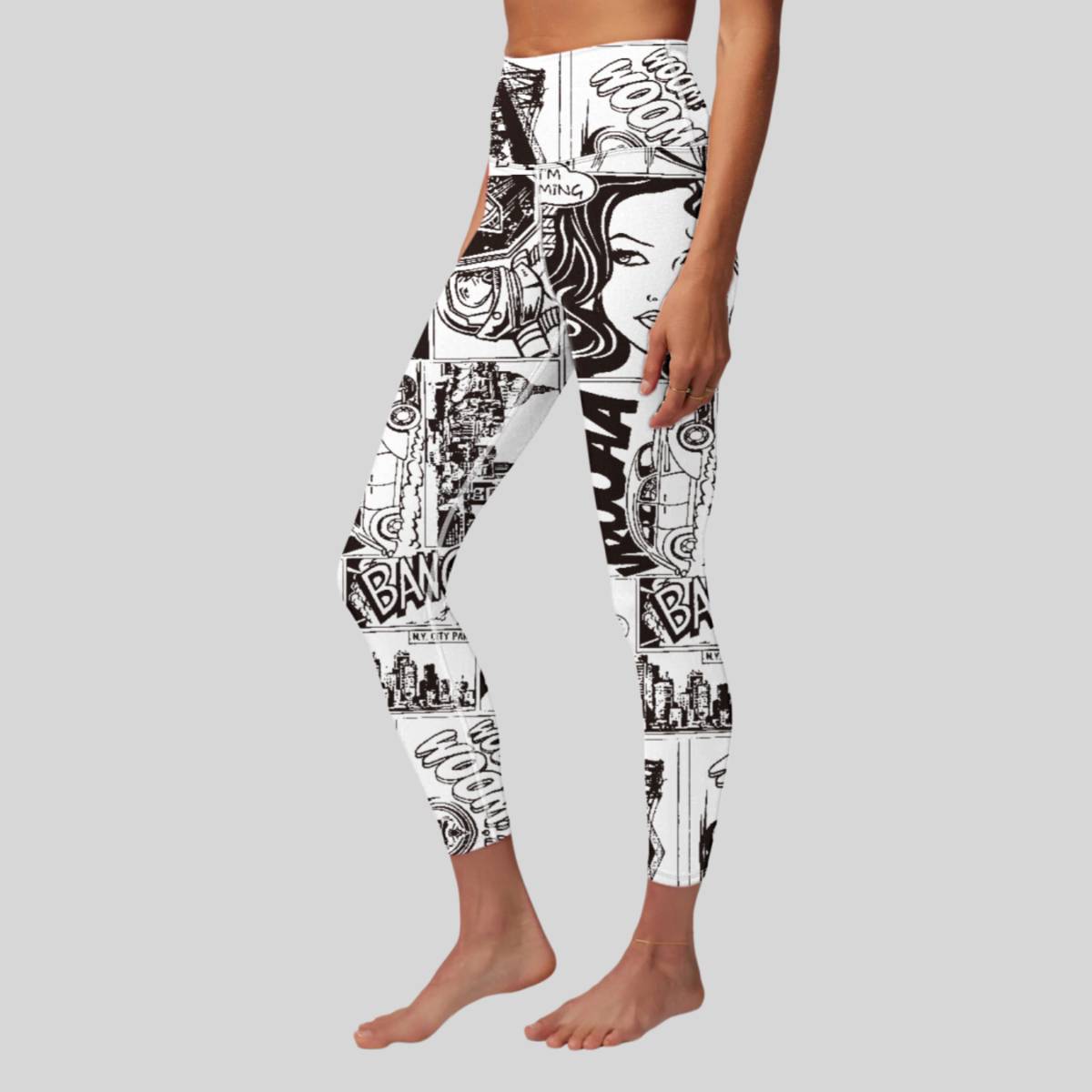 Womens Training Fitness 80%Nyolon 20%Spandex Leggings KJ0410 KJ0411 KJ0412  print logo 2