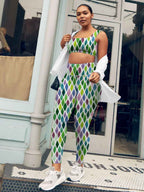 Womens Training Fitness 80%Nyolon 20%Spandex Leggings KJ0410 KJ0411 KJ0412  print logo 19
