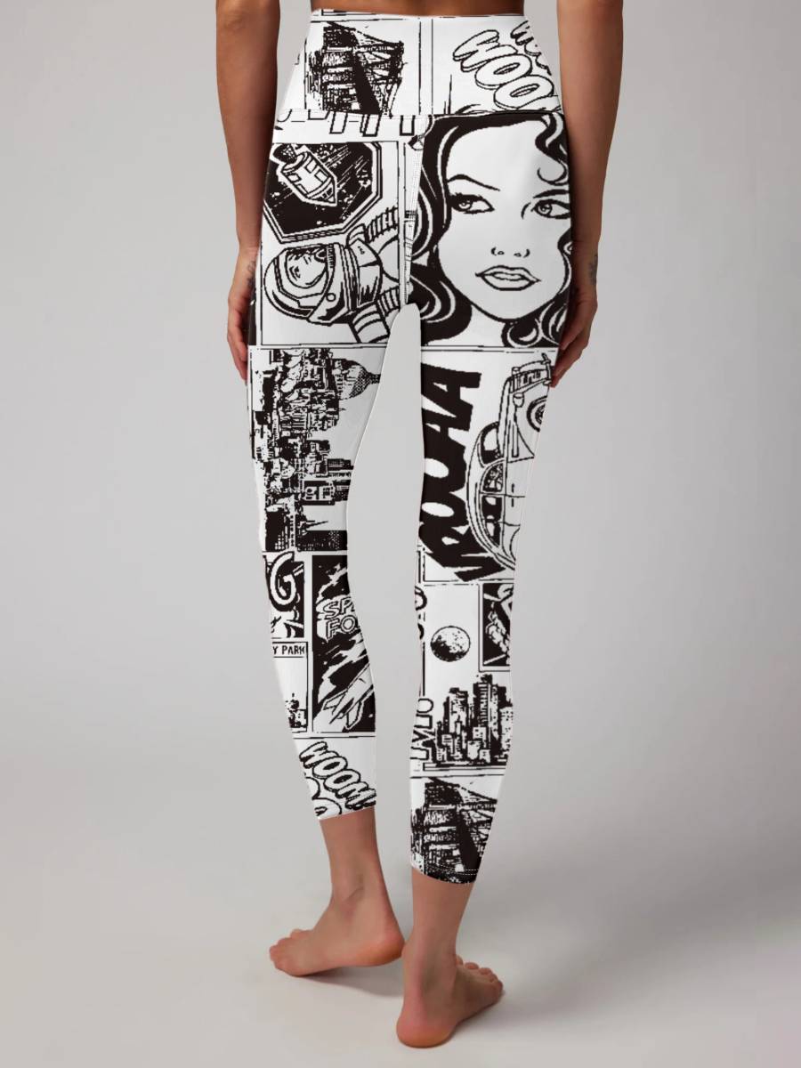 Womens Training Fitness 80%Nyolon 20%Spandex Leggings KJ0410 KJ0411 KJ0412  print logo 33