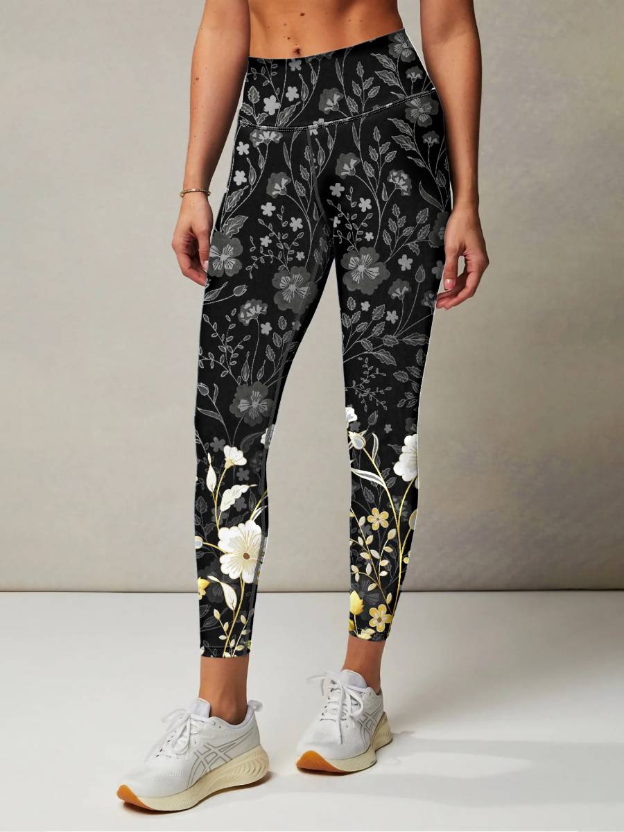 Womens Training Fitness 80%Nyolon 20%Spandex Leggings KJ0410 KJ0411 KJ0412  print logo 37