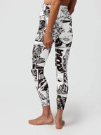 Womens Training Fitness 80%Nyolon 20%Spandex Leggings KJ0410 KJ0411 KJ0412  print logo 5