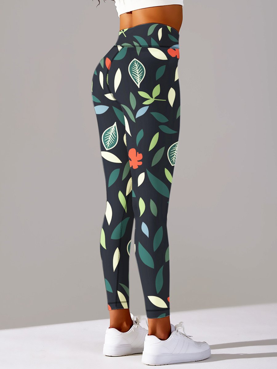 Womens Training Fitness 80%Nyolon 20%Spandex Leggings KJ0410 KJ0411 KJ0412  print logo 45