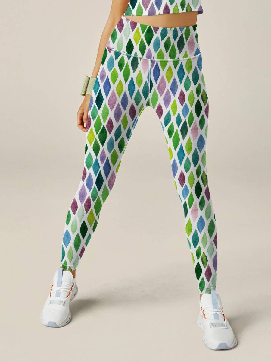Womens Training Fitness 80%Nyolon 20%Spandex Leggings KJ0410 KJ0411 KJ0412  print logo 9