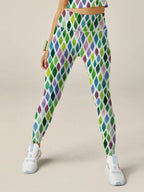 Womens Training Fitness 80%Nyolon 20%Spandex Leggings KJ0410 KJ0411 KJ0412  print logo 9
