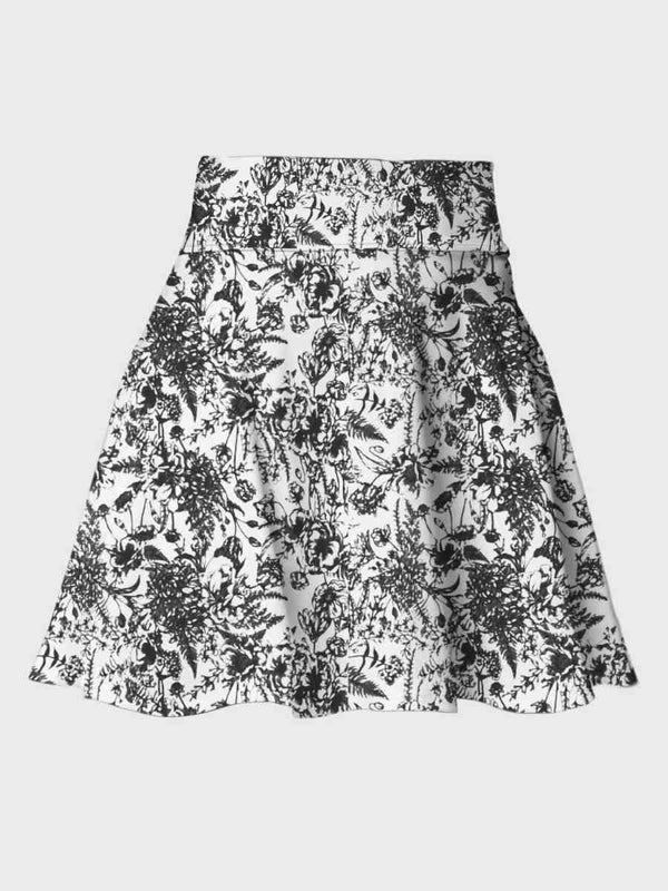 Womens Sports Fitness Polyester Spandex Tennis Set KJ0514+WX0101 - Skirt print logo 1