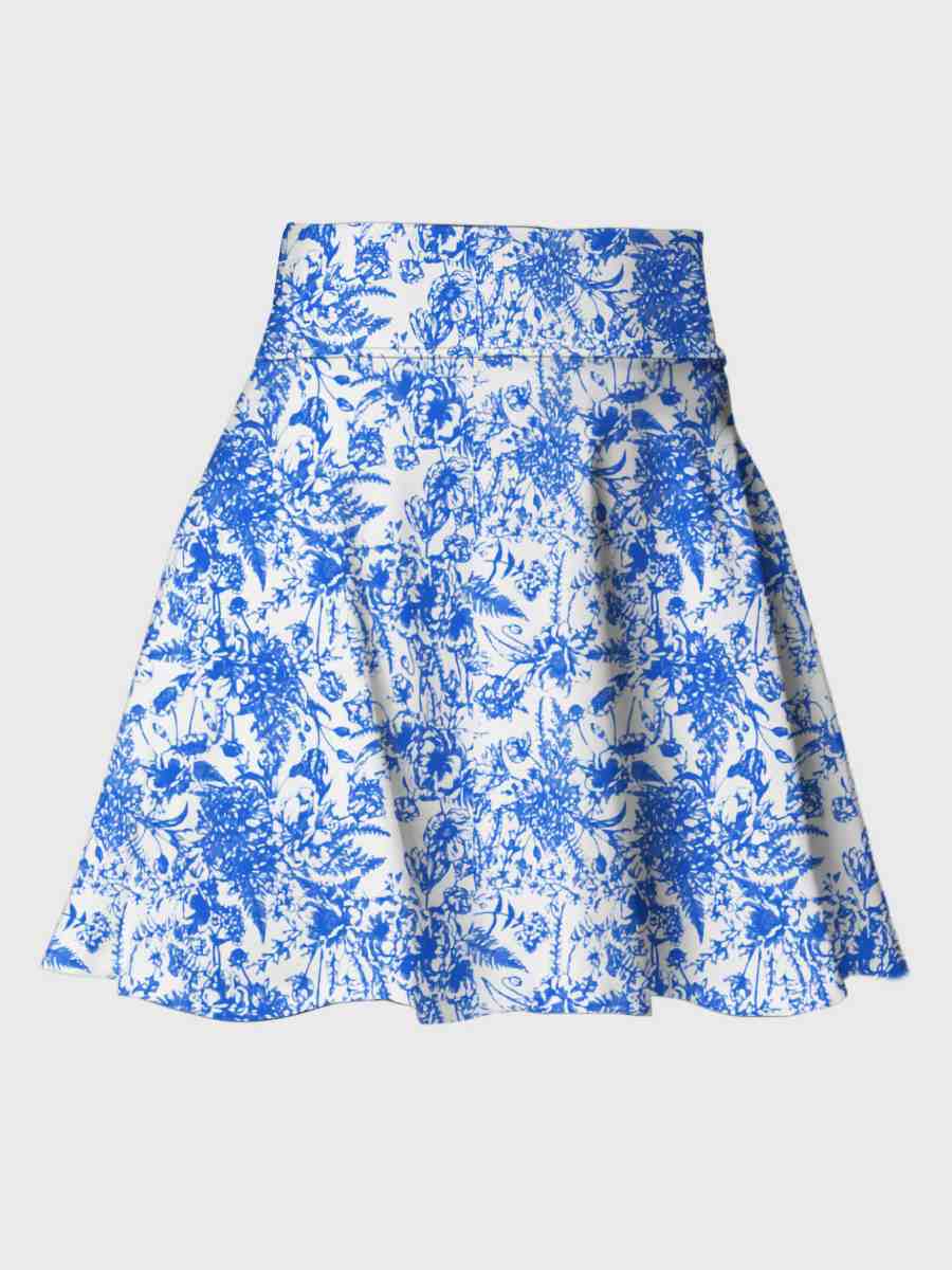 Womens Sports Fitness Polyester Spandex Tennis Set KJ0514+WX0101 - Skirt print logo 8