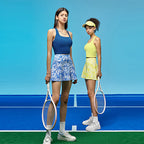 Womens Sports Fitness Polyester Spandex Tennis Set KJ0514+WX0101 - Tank Top print logo 12