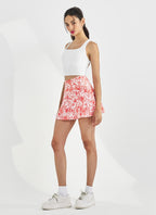 Womens Sports Fitness Polyester Spandex Tennis Set KJ0514+WX0101 - Skirt print logo 35