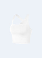 Womens Sports Fitness Polyester Spandex Tennis Set KJ0514+WX0101 - Tank Top print logo 6
