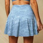 Womens Fitness Workout 90%Polyester 10%Spandex Tennis Skirt KJ0517 print logo 7
