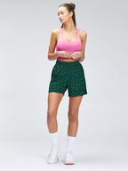 Womens Casual Fitness 90%Polyester 10%Spandex Shorts KJ0519 print logo 11