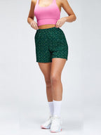 Womens Casual Fitness 90%Polyester 10%Spandex Shorts KJ0519 print logo 13