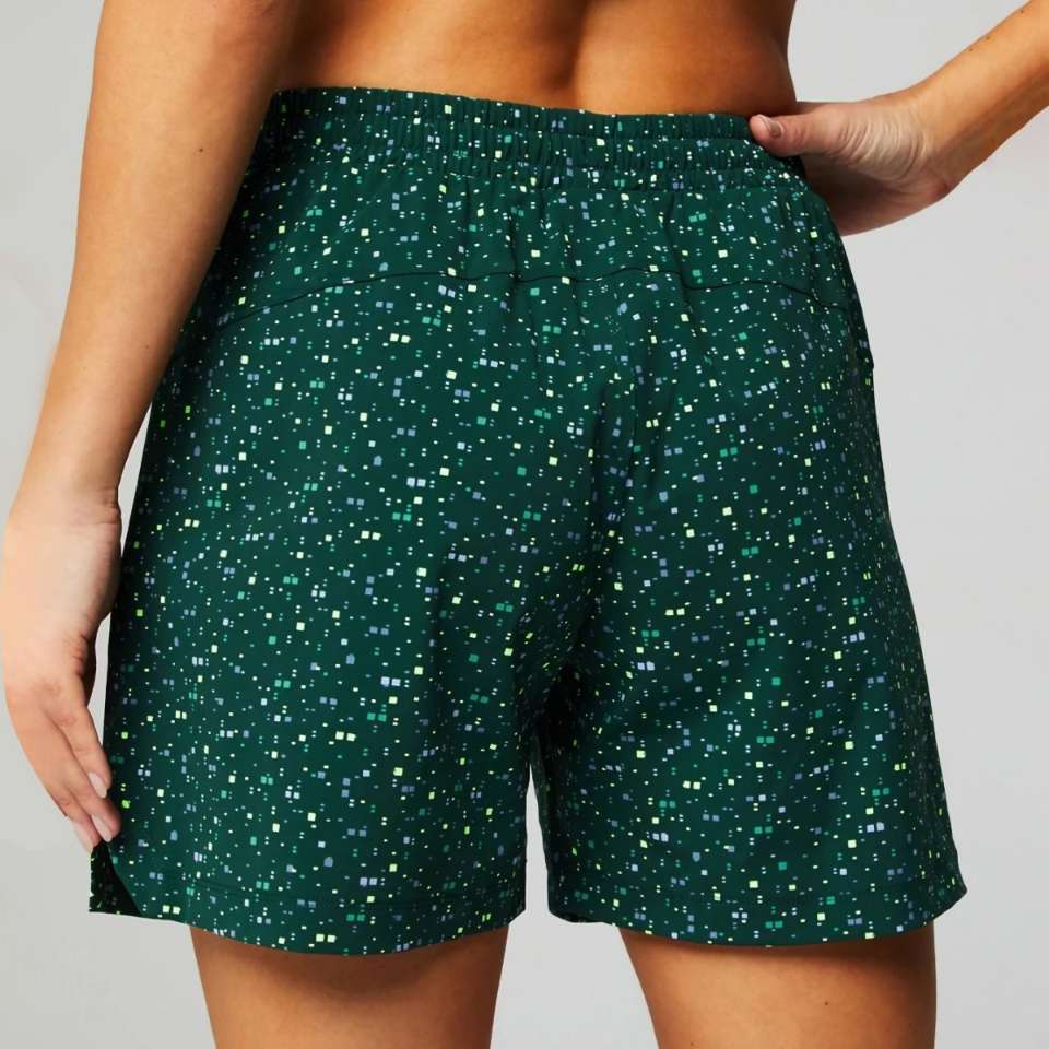 Womens Casual Fitness 90%Polyester 10%Spandex Shorts KJ0519 print logo 7