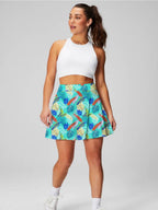 Womens Activewear Sports 90%Polyester 10%Spandex  Tennis Skirt KJ0601 KJ0602 KJ0603 print logo 23