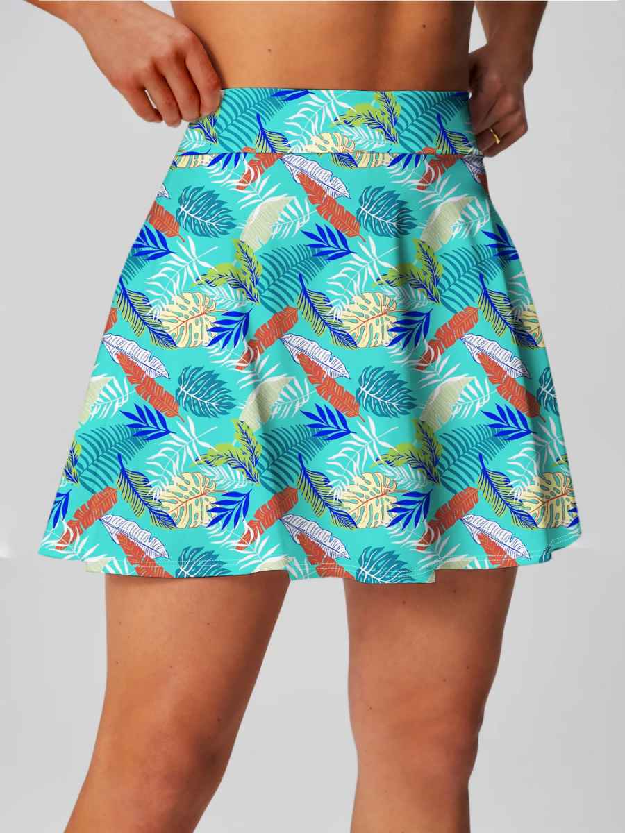 Womens Activewear Sports 90%Polyester 10%Spandex  Tennis Skirt KJ0601 KJ0602 KJ0603 print logo 25