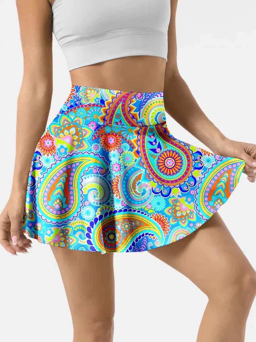 Womens Activewear Sports 90%Polyester 10%Spandex  Tennis Skirt KJ0601 KJ0602 KJ0603 print logo 28