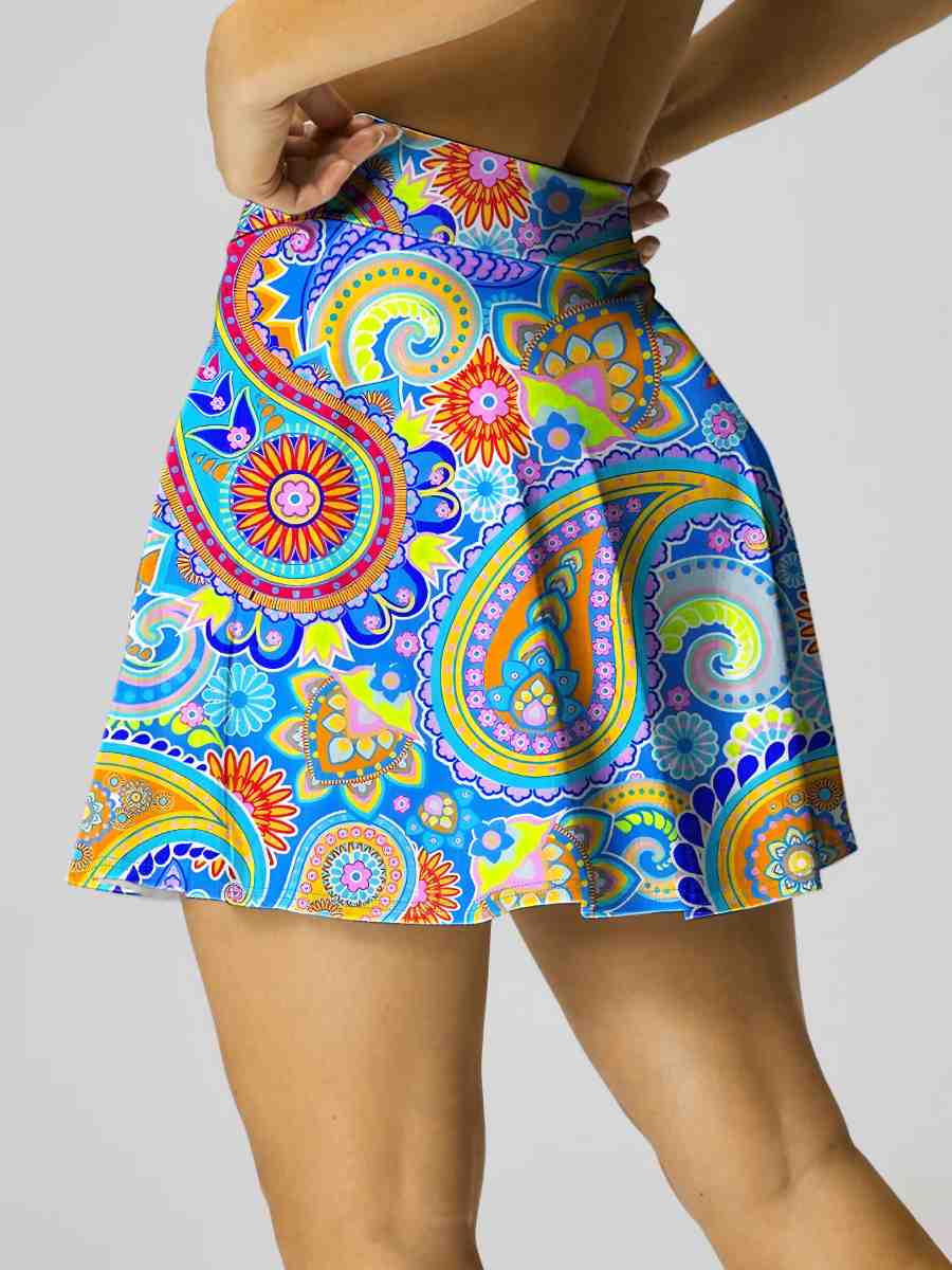 Womens Activewear Sports 90%Polyester 10%Spandex  Tennis Skirt KJ0601 KJ0602 KJ0603 print logo 32