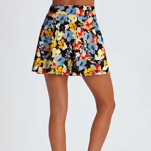 Womens Activewear Sports 90%Polyester 10%Spandex  Tennis Skirt KJ0601 KJ0602 KJ0603 print logo 8