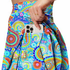 Womens Activewear Sports 90%Polyester 10%Spandex  Tennis Skirt KJ0601 KJ0602 KJ0603 print logo 9