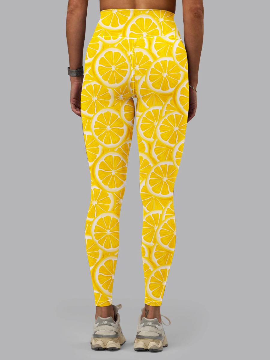 Womens Training Sports 80%Polyester 20%Spandex Leggings KJ0703 print logo 12