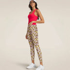 Womens Training Workout 90%Polyester 10%Spandex Leggings KJ0705 print logo 5