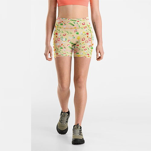 Womens Activewear Yoga 90%Polyester 10%Spandex Shorts KJ5011 print logo 6