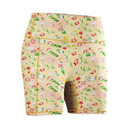 Womens Activewear Yoga 90%Polyester 10%Spandex Shorts KJ5011 print logo 7