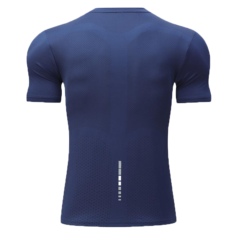 Mens Sports Fitness 88%polyester 12%spandex  T-shirt L-323132