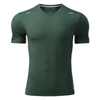 Mens Sports Fitness 88%polyester 12%spandex  T-shirt L-323132