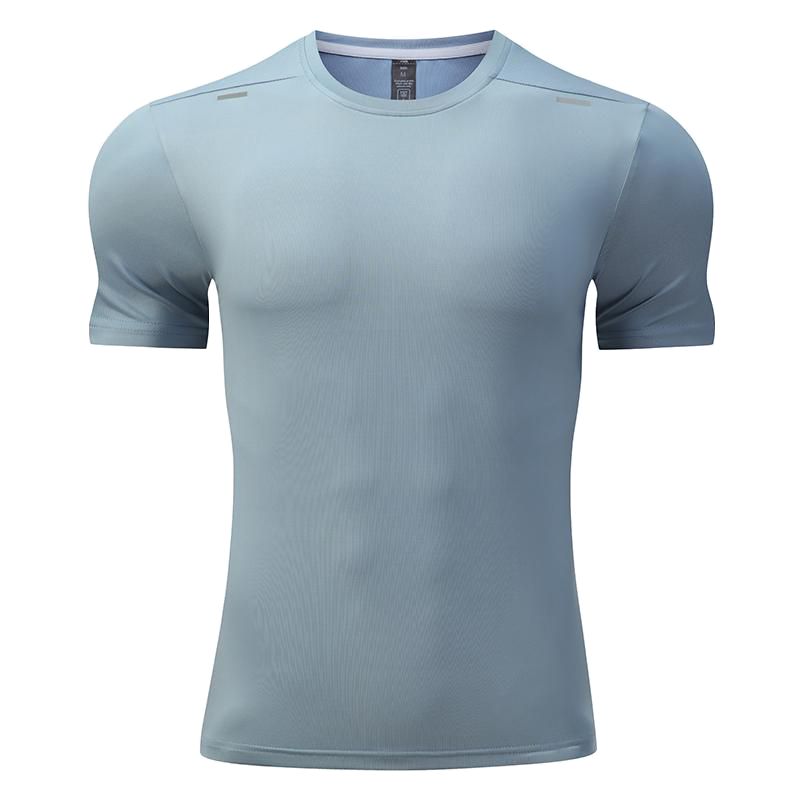 Mens Sports Fitness 88%polyester 12%spandex  T-shirt L-323132 - Honfitwear