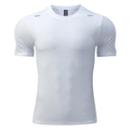 Mens Sports Fitness 88%polyester 12%spandex  T-shirt L-323132