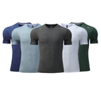 Mens Sports Fitness 88%polyester 12%spandex  T-shirt L-323132