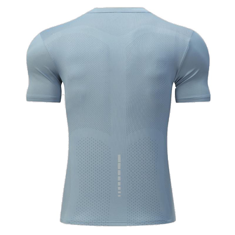 Mens Sports Fitness 88%polyester 12%spandex  T-shirt L-323132 - Honfitwear