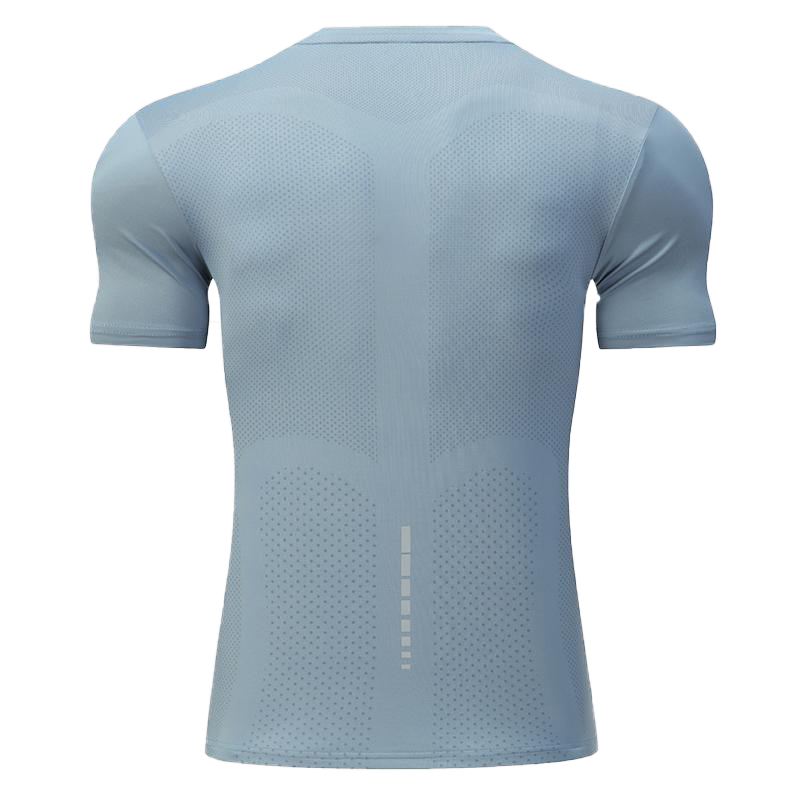 Mens Sports Fitness 88%polyester 12%spandex  T-shirt L-323132