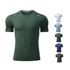Mens Sports Fitness 88%polyester 12%spandex  T-shirt L-323132