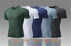 Mens Sports Fitness 88%polyester 12%spandex  T-shirt L-323132