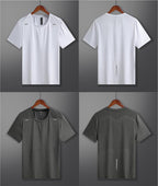Mens Sports Fitness 88%polyester 12%spandex  T-shirt L-323132
