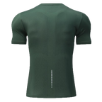 Mens Sports Fitness 88%polyester 12%spandex  T-shirt L-323132